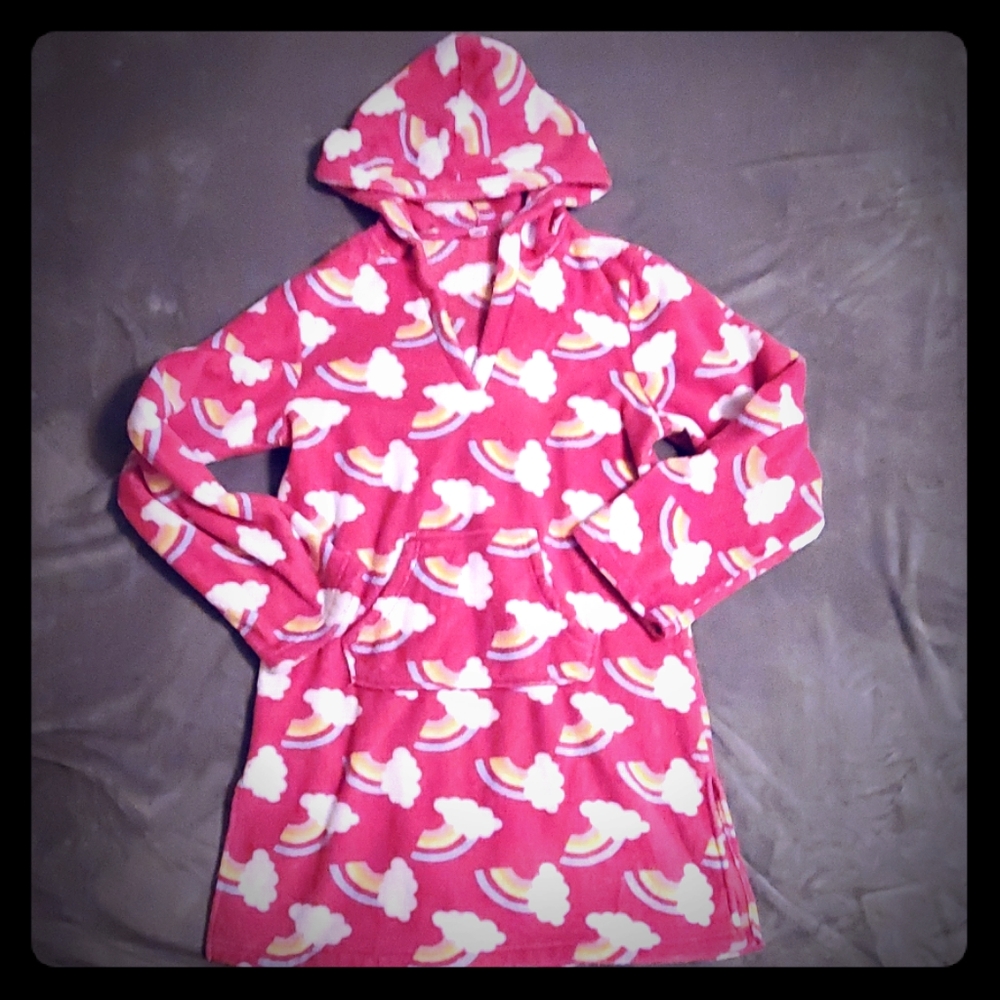 Super soft fleece rainbow hoodie